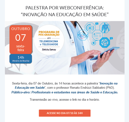 Palestra: Inovação em Saúde