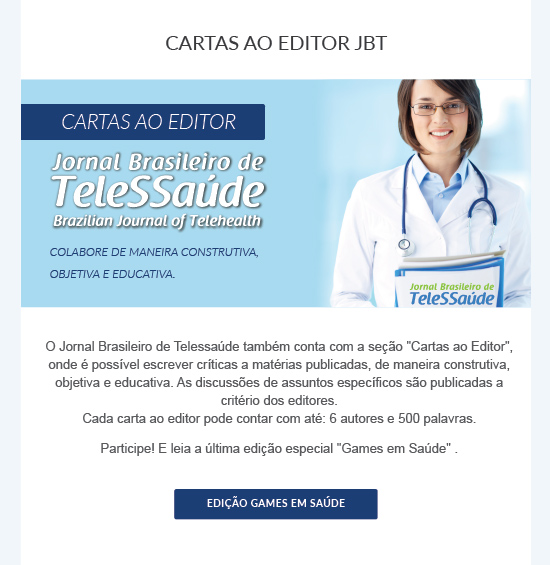 Carta aos Editores JBT